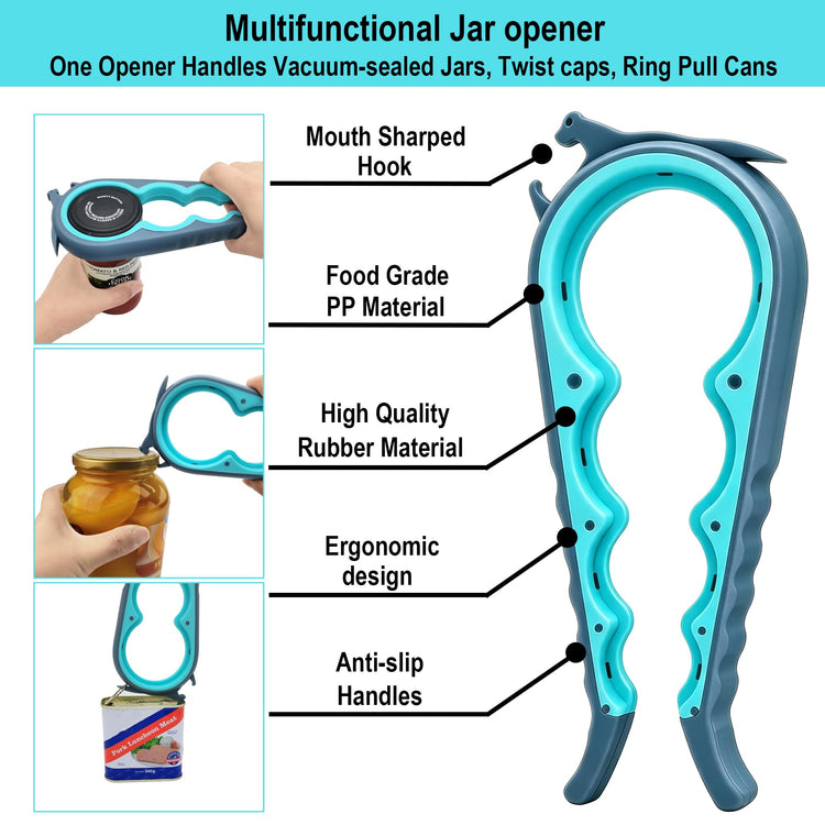 Jar Opener & Bottle Opener for Seniors with Arthritis
