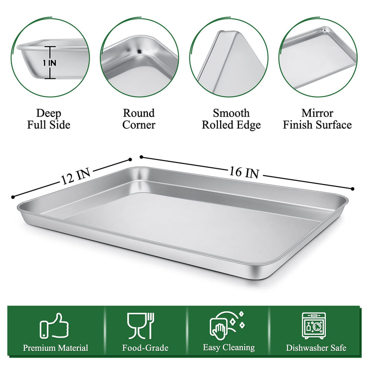 16 Inch Baking Sheet Pan and Cooking Rack