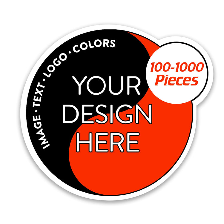 Custom Vinyl Stickers Your Image (100 Count)