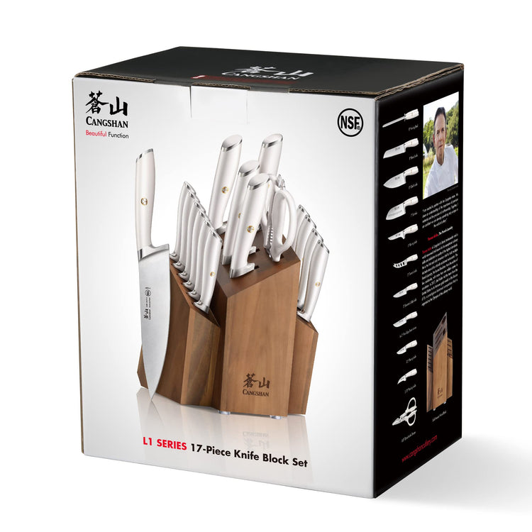 L1 Series 17 Piece SHAN Knife Block Set (17 Count)