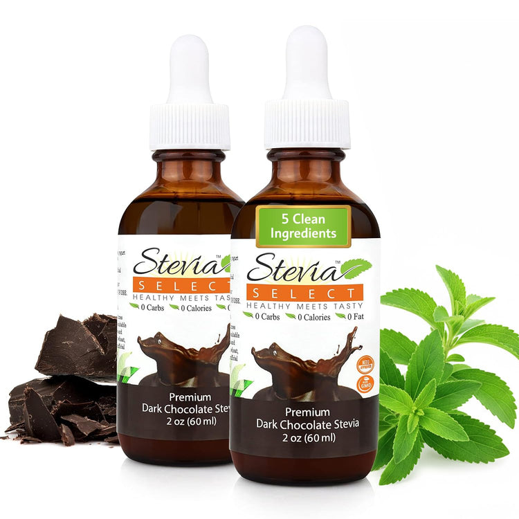 Dark Chocolate Pure Stevia Liquid (4 Fl Oz)