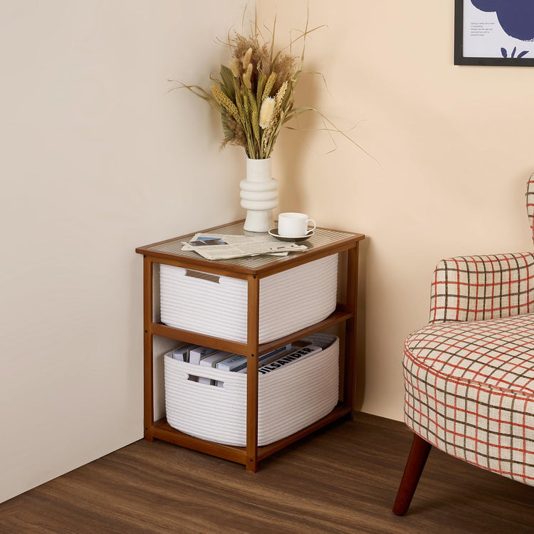 Large Storage Baskets for Shelves (2 Count)