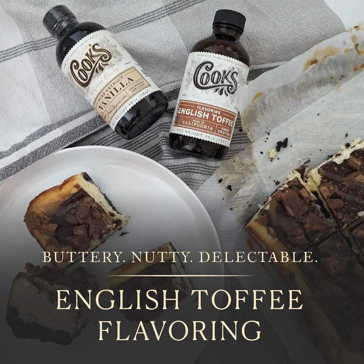 Cook's, English Toffee Flavoring for Baking, Icing, Cinnamon Rolls, Scones, 4 oz - Nestoria