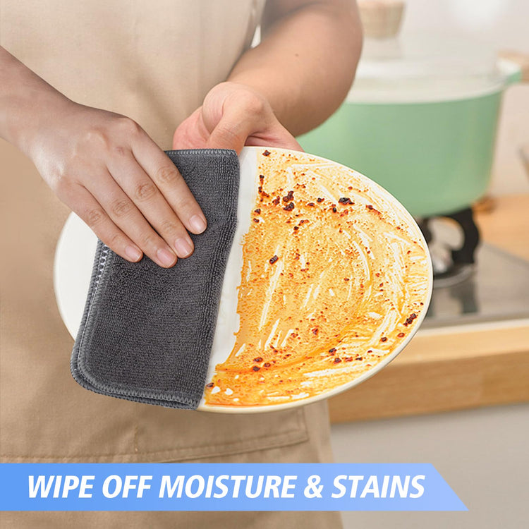 Dish Cloths for Washing Dishes with Scrub Side (18 Count)