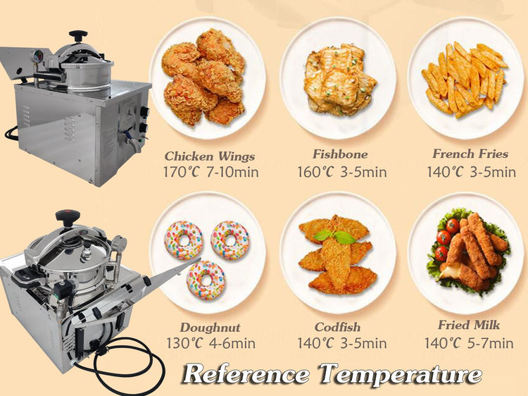 16L Commercial Countertop Pressure Fryer