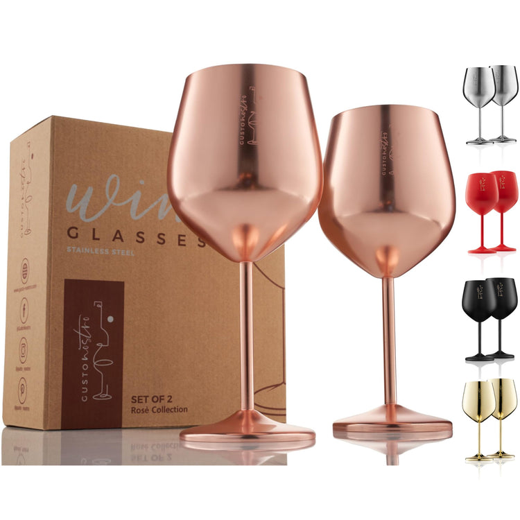 Stainless Steel Wine Glass (2 Count)