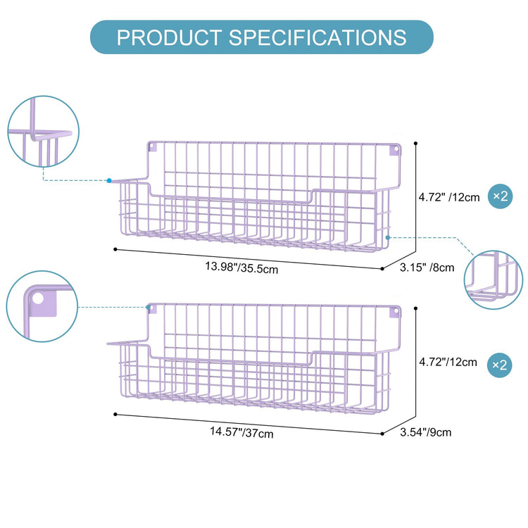 Spice Rack Wall Mount (4 Count)