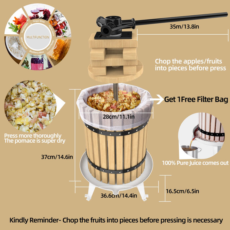 Fruit Press 4.75Gallon
