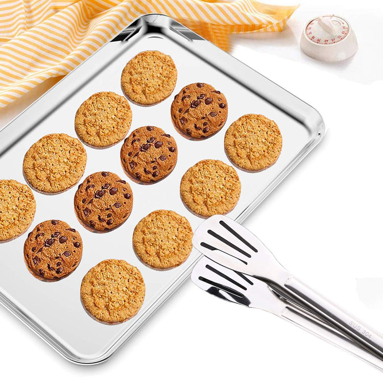 Baking Sheet with Cooling Rack and Silicone Baking Mat