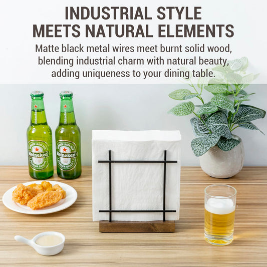 Black Metal Napkin Holder