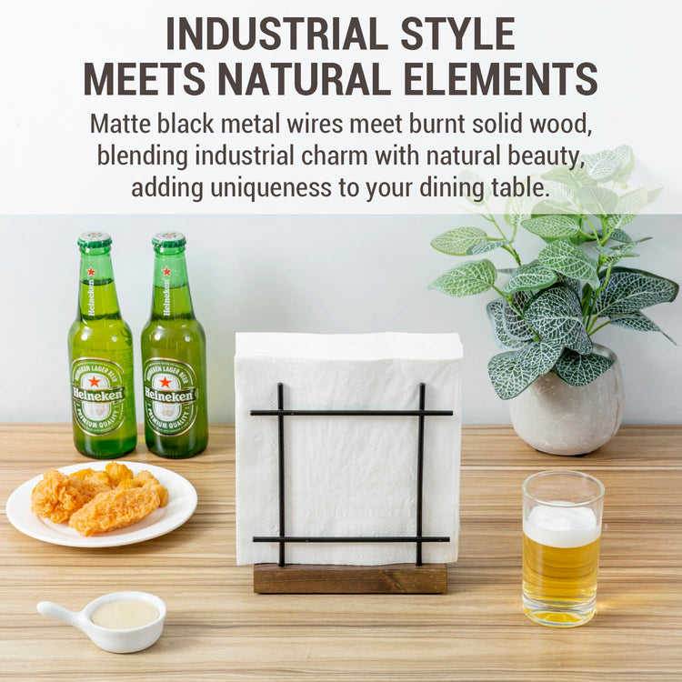 Black Metal Napkin Holder