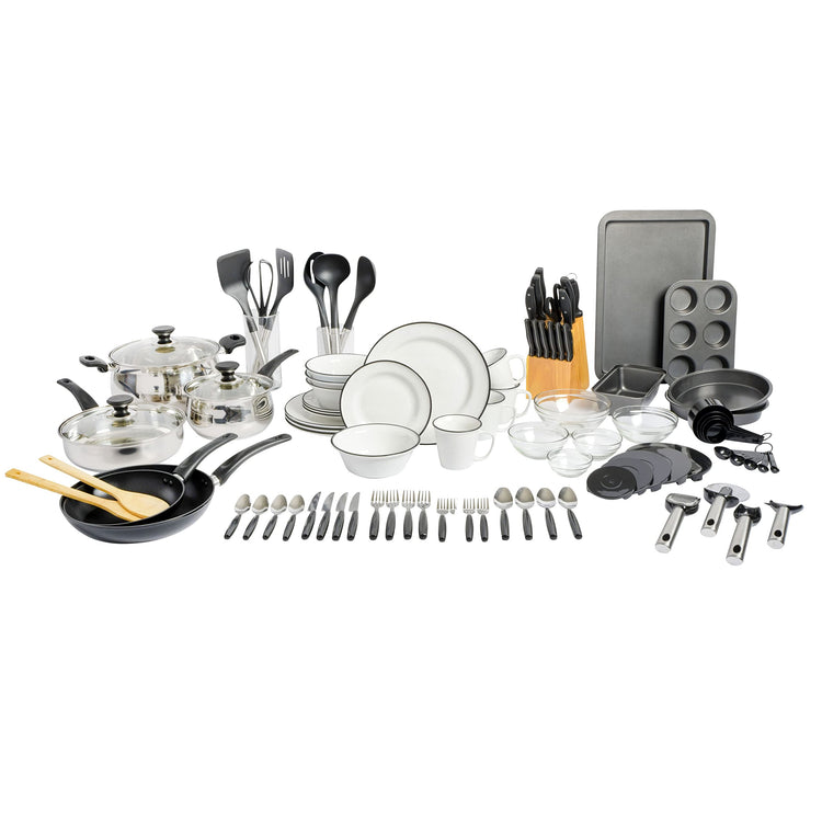 95 Piece Kitchen in a Box Pots and Pans Cookware