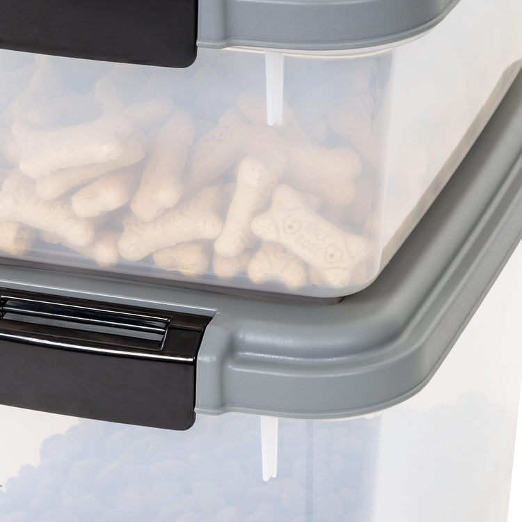 3 Piece Airtight Pet Food Storage Container Combo with Scoop (3 Count)