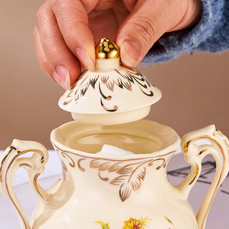 Ceramic Sugar and Creamer Set