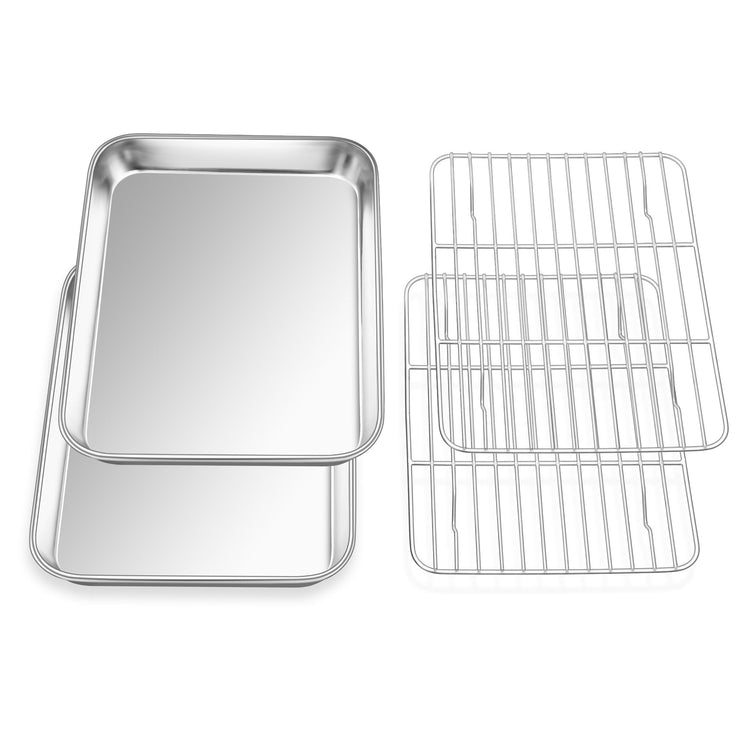 Small Baking Sheet with Wire Rack (2 Count)