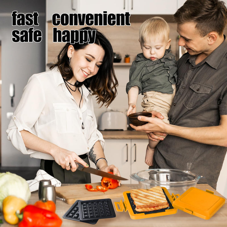 2-in-1 Microwave Sandwich Maker & Waffle Maker, Microwave Grill