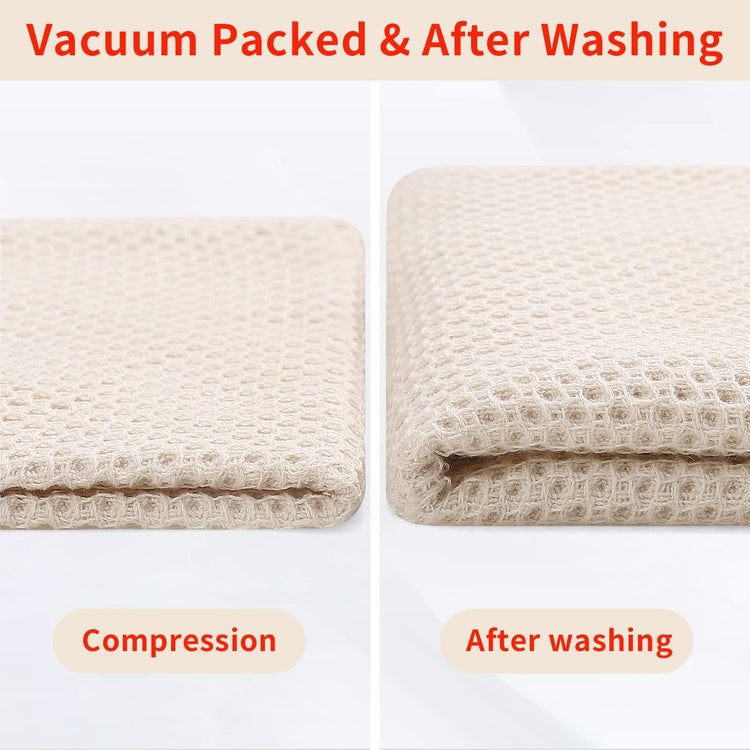 100% Cotton Waffle Weave Kitchen Dish Towels 12 (12 Count)