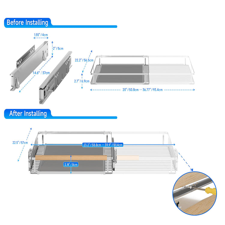 Expandable Pull Out Cabinet Organizer