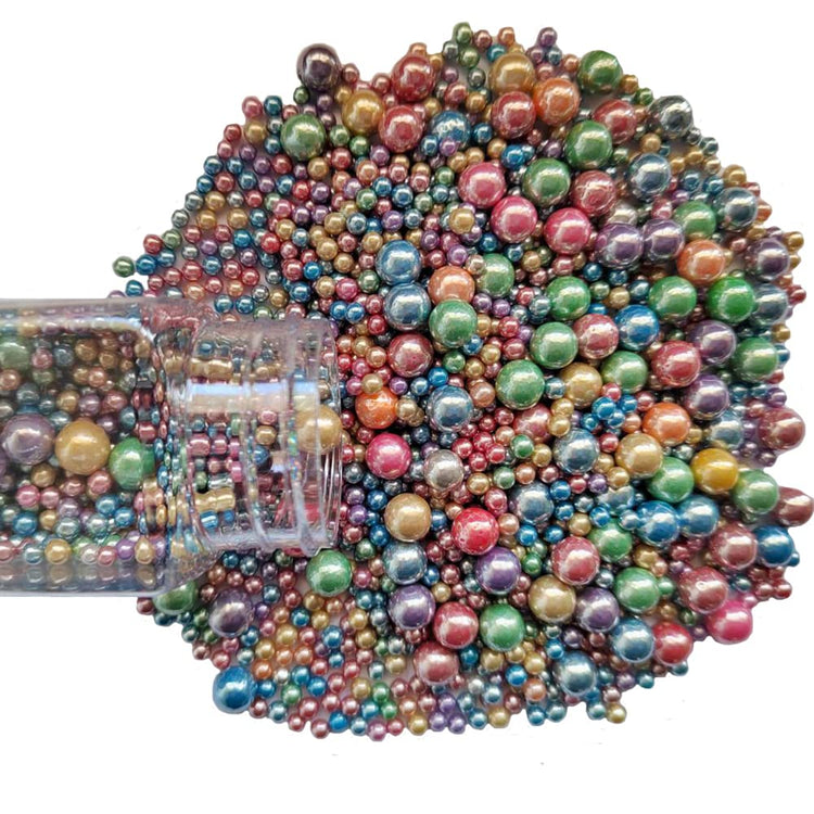 Edible Light Colorful Sugar Pearls Candy Sprinkles 120G (4.23 Ounce)