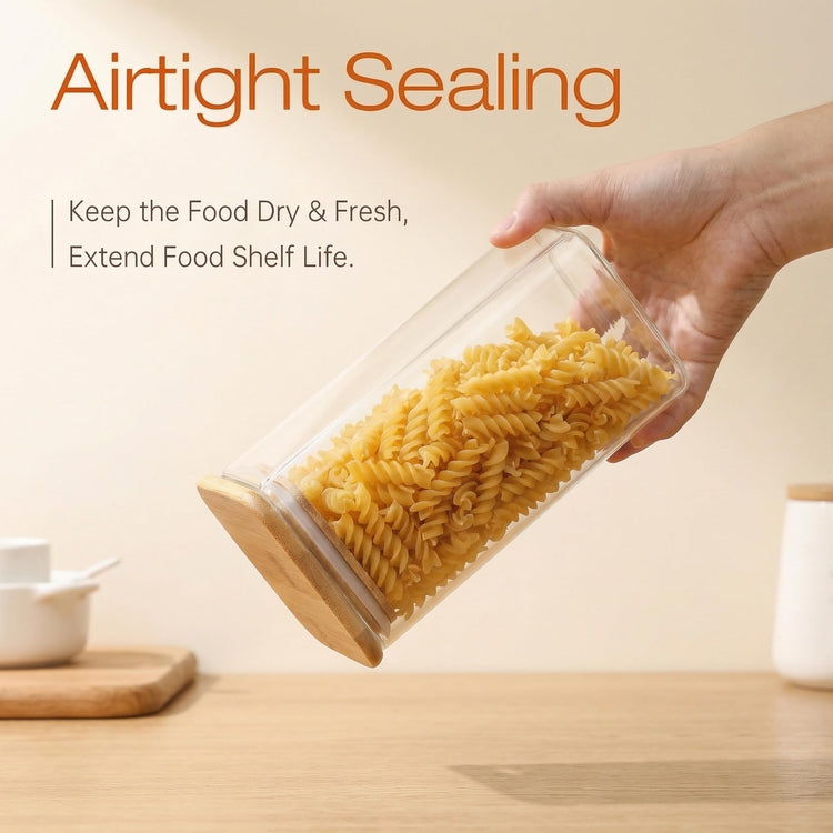 Large Glass Storage Containers 132oz&63oz (2 Count)