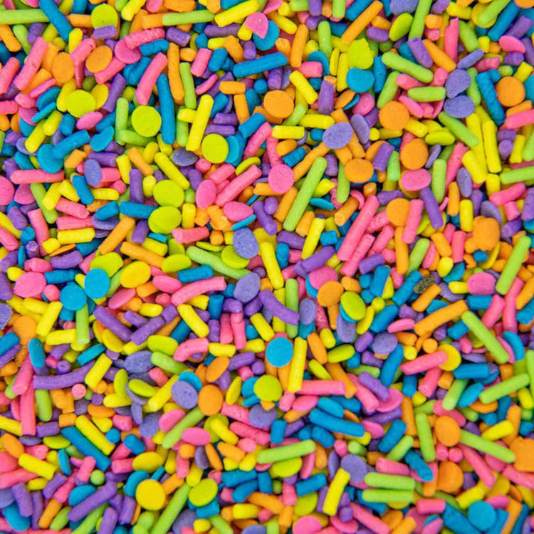 Neon Colorful Sprinkles Confetti Funfetti Sprinkles for Cake Decorations (4 Ounce)