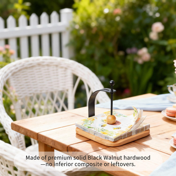North American Beech Napkin Holder for Table