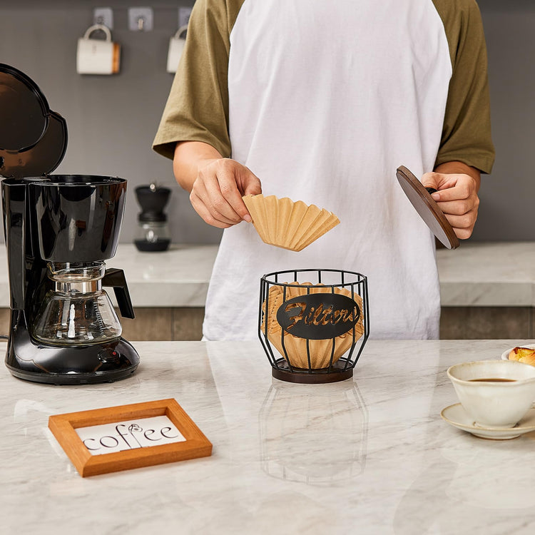 Coffee Filter Holder with Lid