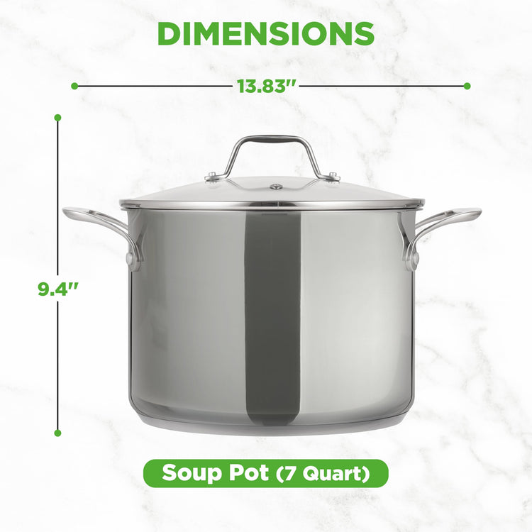 8 Quart Stainless Steel Stock Pot