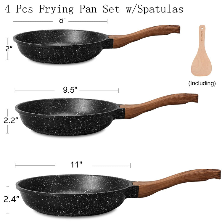 Nonstick Ceramic Frying Pans Skillets Set