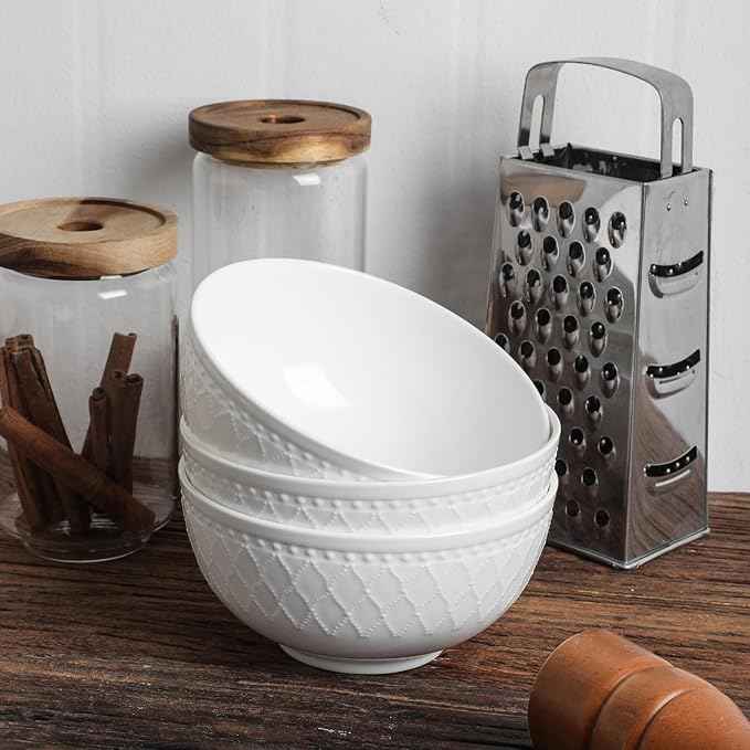 Stone Lain Alexandria 16-Piece Dinnerware Set Bone China, White