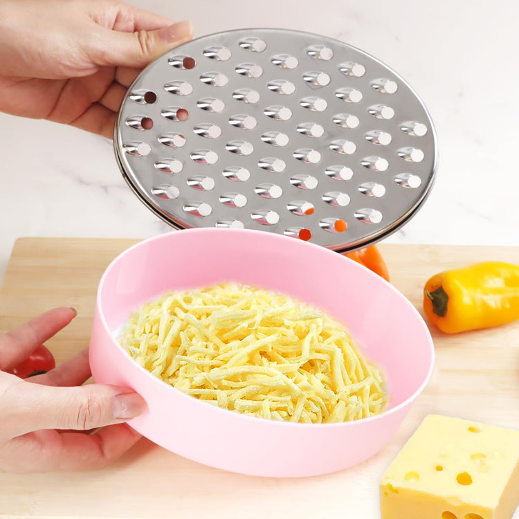 Cheese Grater Citrus Lemon Zester with Food Storage Container & Lid