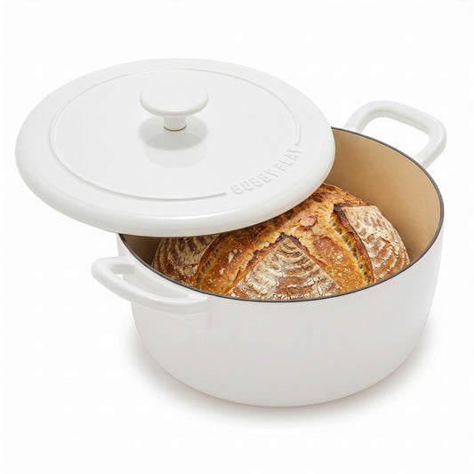 x Bobby Flay 5.5QT Enameled Cast Iron Dutch Oven With Lid