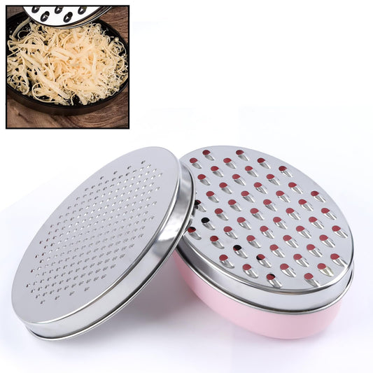 Cheese Grater Citrus Lemon Zester with Food Storage Container & Lid