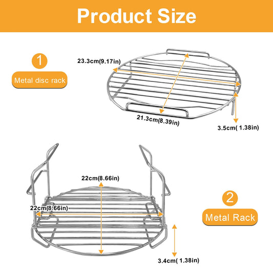 Air Fryer Accessories for Ninja Foodi FD401 12 IN 1 OS401 10 IN 1 8 Quart Pressure Cooker