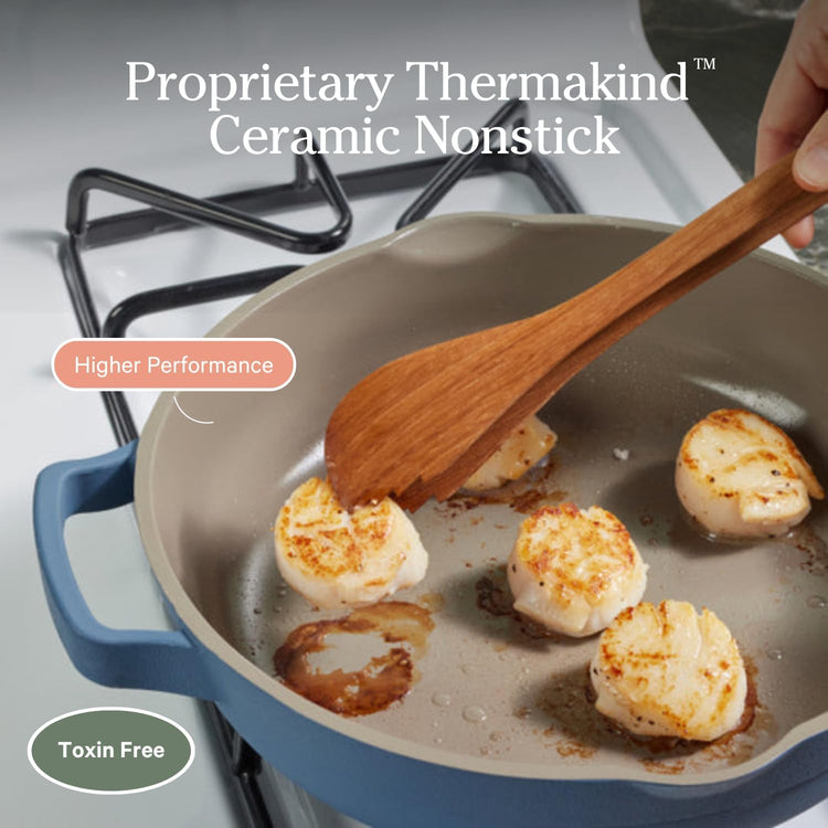 Our Place Large Always Pan 2.0-12.5” (4 Qt) Nonstick, Toxin-Free Ceramic Cookware | Patented 10-in-1 Aluminum Frying & Sauté Pan | Safe for Oven, Induction & All Cooktops up to 450°F | Char - Nestoria
