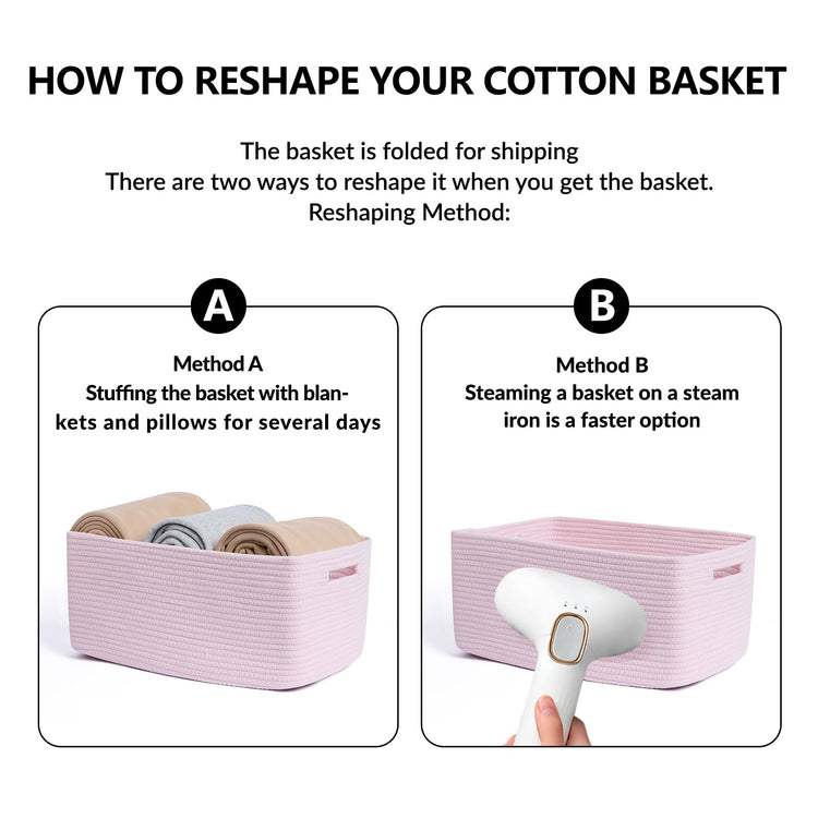 Large Storage Baskets for Organizing (4 Count)