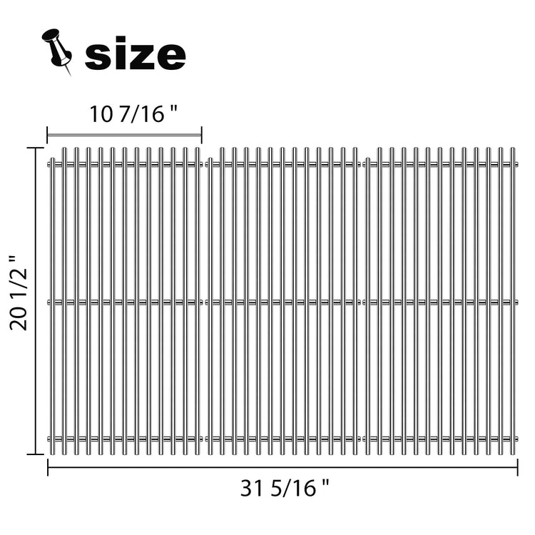 54801 Grill Grates Replacement for DCS Grill Parts 20” DCS 36