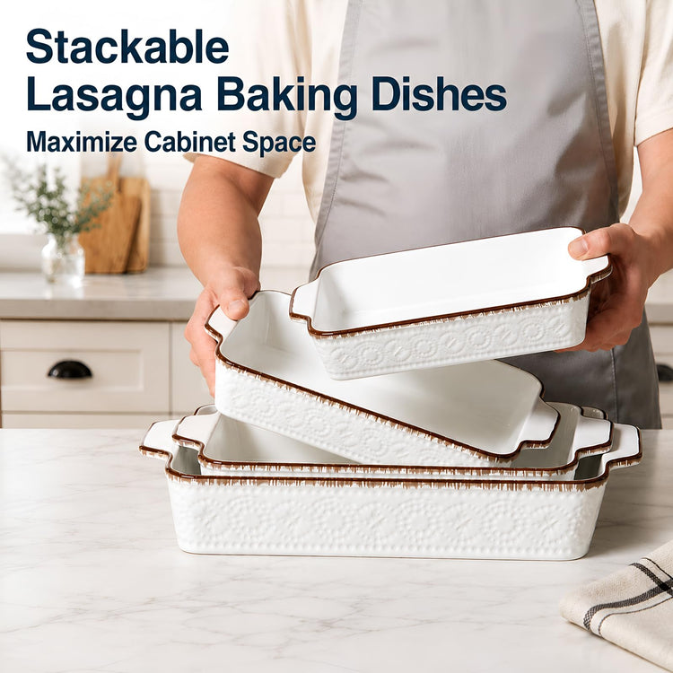 Casserole Dishes for Oven (4 Count)