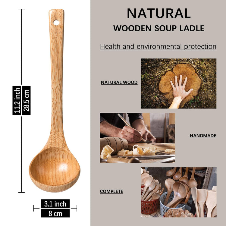 Wooden Soup Ladle for Cooking