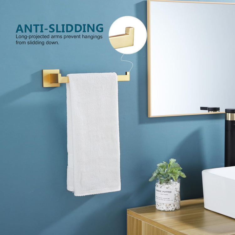 Towel Bar Gold Hand Towel Holder for Bathroom Kitchen Hardware Stainless Steel Wall Mounted