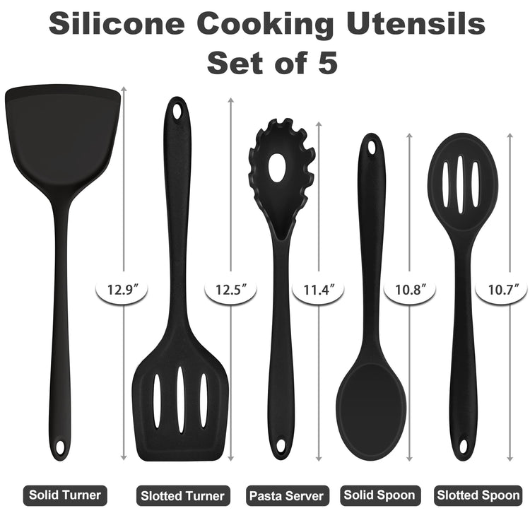Silicone Cooking Utensils Set (5 Count)