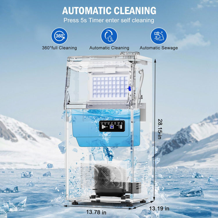 120 lbs Commercial Ice Maker Undercounter Built