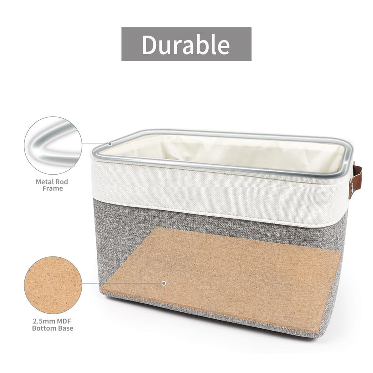 Storage Bins Large Fabric Storage Baskets for Shelves 3 Pack (3 Count)