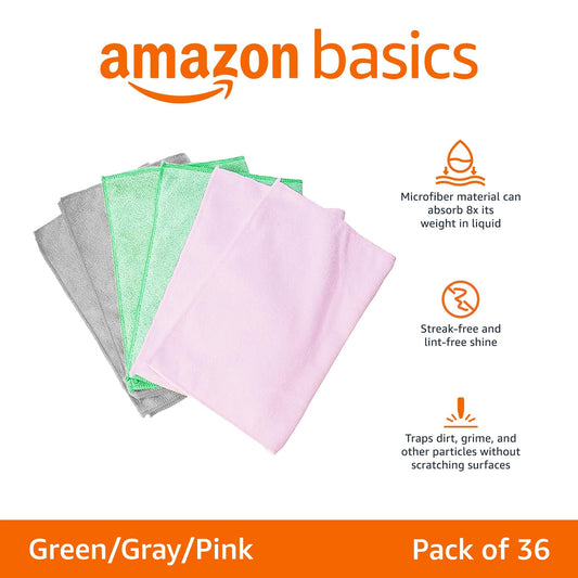 Microfiber Cleaning Cloths (36 Count)