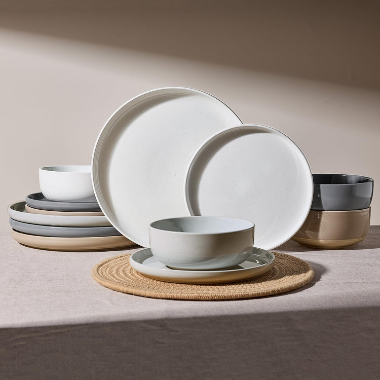 Milkyway 12 Piece Stoneware Dinnerware Set