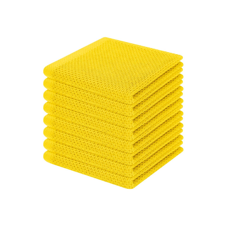 100% Cotton Waffle Weave Kitchen Dish Cloths 8 (8 Count)