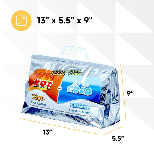Hot and Cold Insulated Bags for Food Delivery