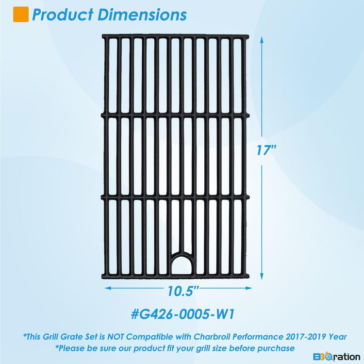17" Grill Grate for Charbroil Performance 6 Burner 463228622
