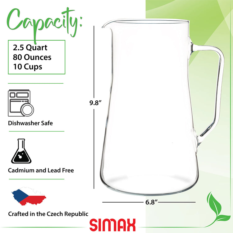 Large Glass Pitcher With Spout