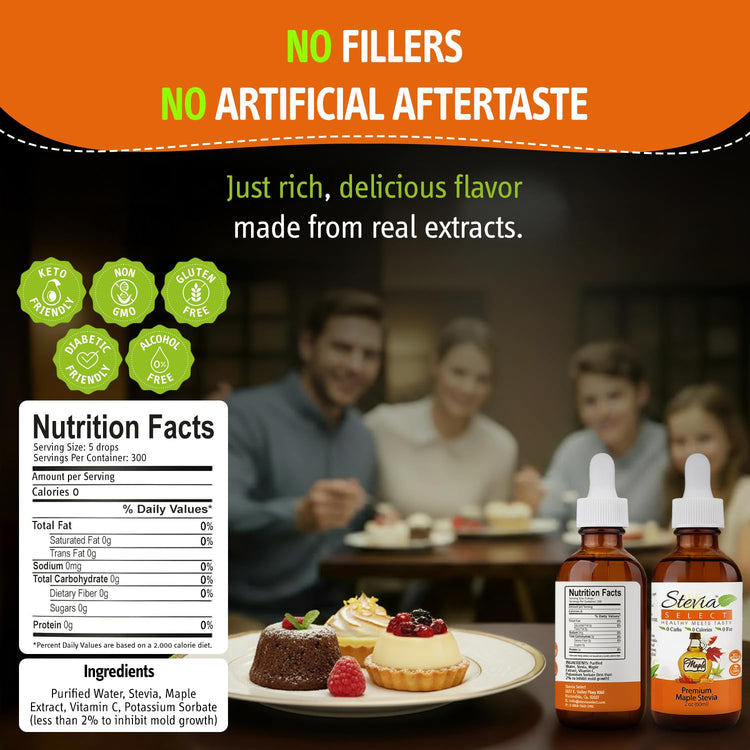 Maple Flavored Liquid Stevia (2 Fl Oz)